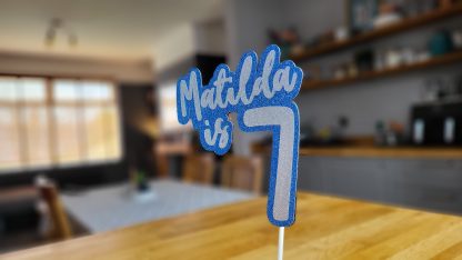 Name & Age Custom Cake Topper